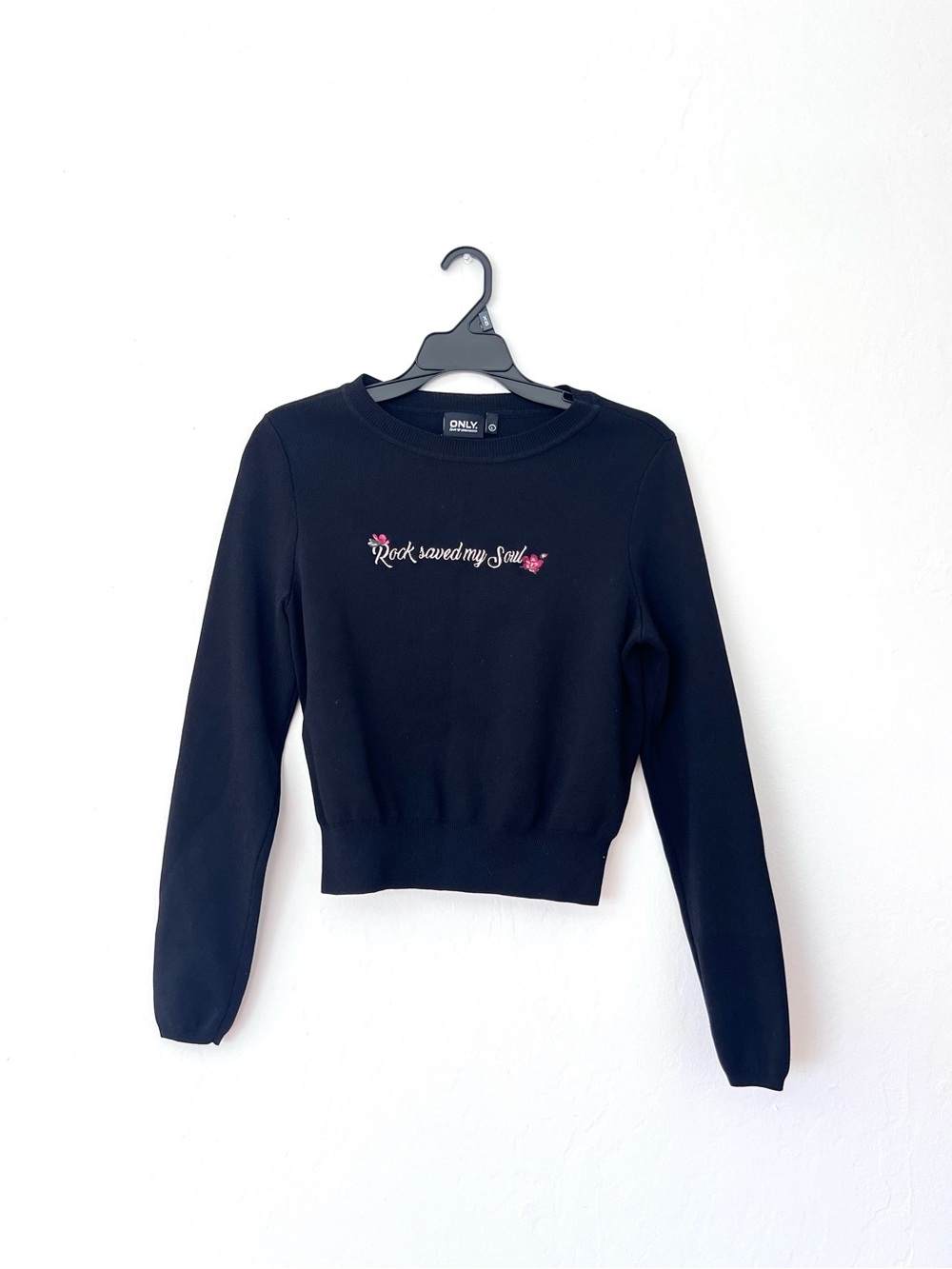 Only “Rock Saved My Soul” Embroidered Sweatshirt